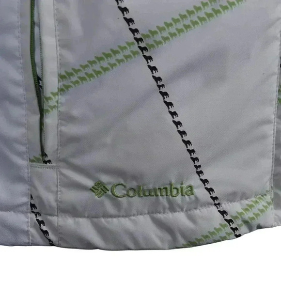 Columbia Ski Jacket Convert Snowboarding White Hood Size Medium - Picture 5 of 14